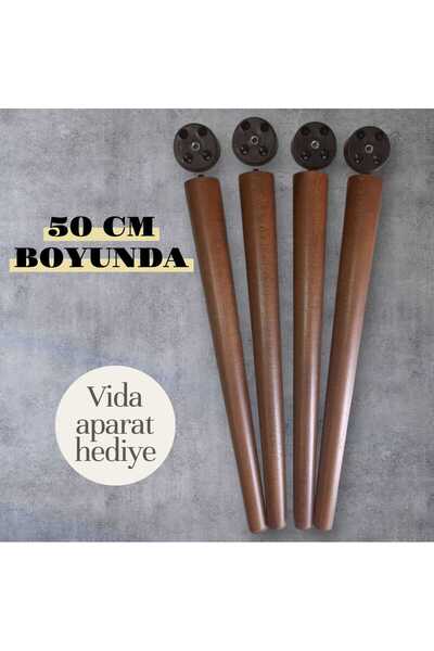 Ema orman 50 cm meşe 4 adet konik ayak (aparat dahil)