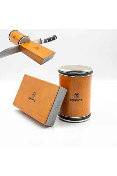 Zoffer Ascutitor cutite rulant, Zoffer, magnetic, piatra diamantata, 2 granul...