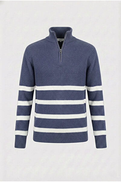 inpool Model de linie, jumătate de fermoar, gât în picioare, tricotaje tricotate, model de urmărire, pulover de iarnă 24PLTK08