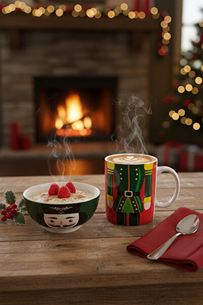 Elista Lead Soldier Themed New Year's Cup & Bowl Set