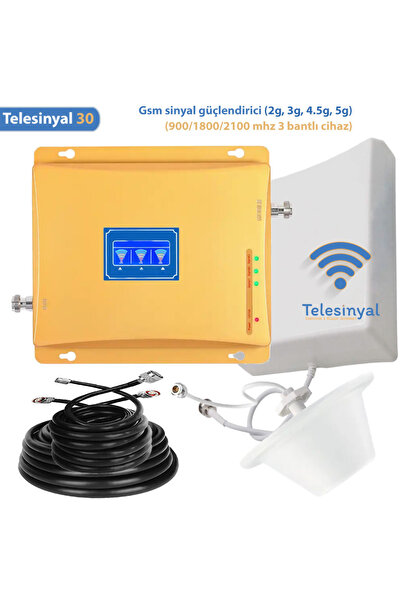 Telesinyal Telefon Sinyal Güçlendirici Ve Yükseltici (üç Bant)