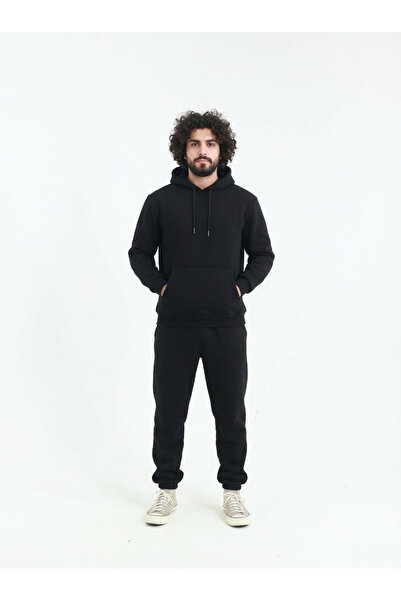 MODENZO طقم KA بغطاء رأس WEAT للرجال مصنوع من القطن الممشط بثلاثة خيوط مع جيب...