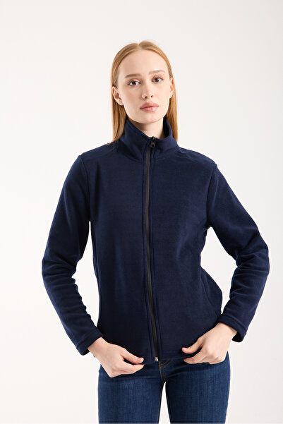 KAPHONE Γυναικείο μπουφάν με φλις με φερμουάρ με 3 τσέπες