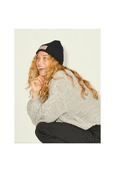 Jack & Jones Jxbasic Logo Beanie Acc Sn Women's Black Beanie - 12205033