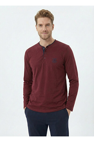 D'S Damat Ds Damat New Year's Special Gift Boxed Modal Fabric Pajama Set – Long Sleeve, Premium, Buttoned Collar Bo