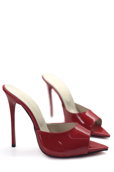 HAYYSHOES Kadın  Deri Astarlı Topuklu Terlik