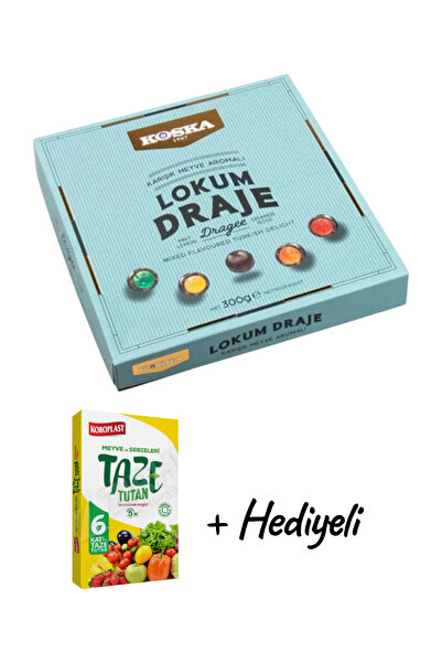 KMS HOME حلوى دراجيه كوسكا لوكوم بنكهة النعناع والليمون والبرتقال والورد 300 ...