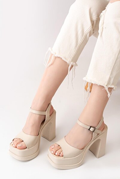 asmi shoes Жіночі туфлі на підборах з однією ремінцем (12 см) і платформою, к...