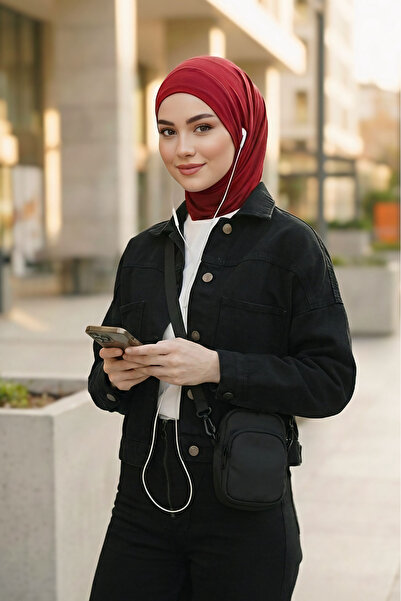 Aisha's Design Boyun Kapatıcı Özellikli ve Kulaklık Girişli Penye Bone,B-94,B...