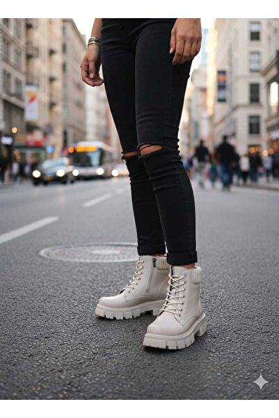 Weynes Γυναικείες Μπεζ Αδιάβροχες Πλεκτές Μπότες WSB1160