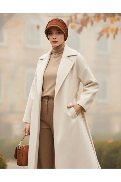 Aisha's Design Winter Visor Women's Plain Cashmere Hat, B-73Dk, Brown