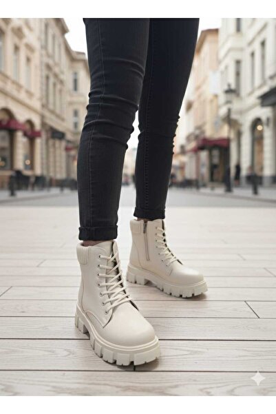 Weynes Γυναικείες Μπεζ Αδιάβροχες Πλεκτές Μπότες WSB1160