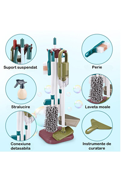 indiggo Interactive and Educational Cleaning Playset and Role Play Toy for Kids, 23 Pieces