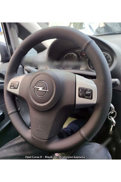 imza direksiyon kılıfı Opel Corsa D Araca Özel Direksiyon Kılıfı DÜZ MODEL Sİ...