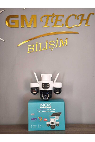 Genel Markalar İNOX-X14 4 KAMERALI SOLAR PANELLİ e-sim ÖZELLİKLİ FULL RENKLİ ...