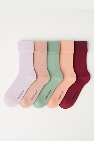 Katia&Bony Women's 5-Piece Derby Towel Socks