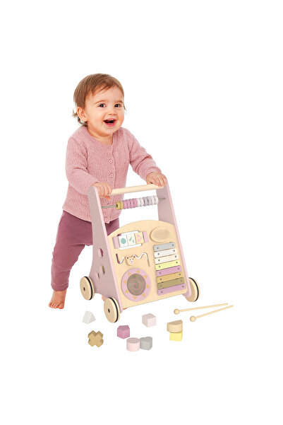 ideal STORE Premergator Song Walker IdealStore, Pentru Copii din Lemn Natural, 3 in 1