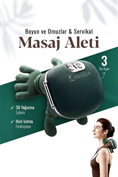 EN SİGA Şarjlı El Omuz ve Boyun & Servikal Masaj Cihazı | Kaslar için Gerçek El Masajları,