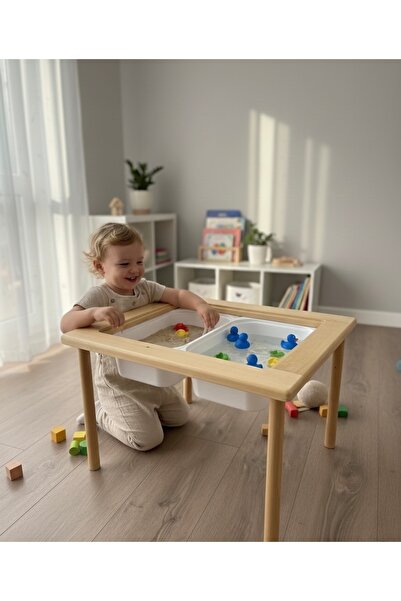 LiliKids Ahşap Etkinlik Masası