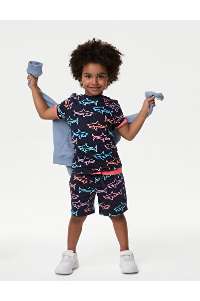 Marks & Spencer Köpek Balığı Desenli Şort (2-7 Yaş)