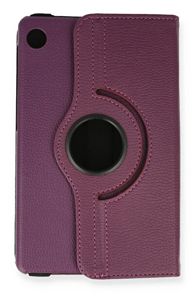 NewFace حافظة جلدية لجهاز هواوي ماتباد تي 8 8 بتصميم 360 درجة (184541) - لون أرجواني