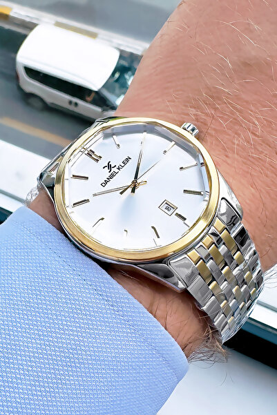 Daniel Klein Men's Wristwatch 3 Atm Water Resistant Silver Color Steel Band D...