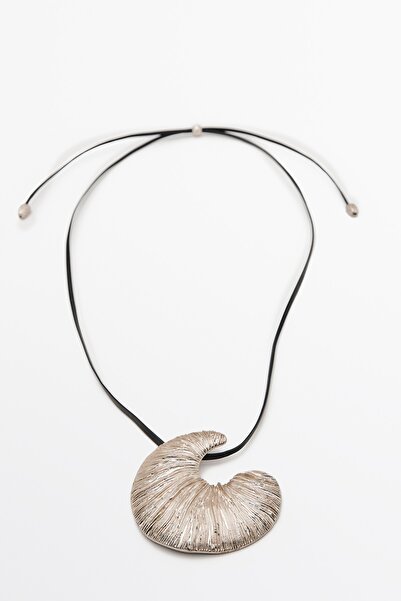 Massimo Dutti Fosil parça uçlu kolye