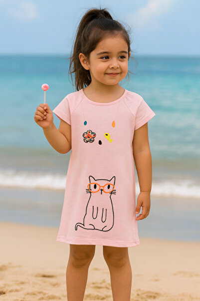 Cicitime Намисто та сукня з вишивкою котів