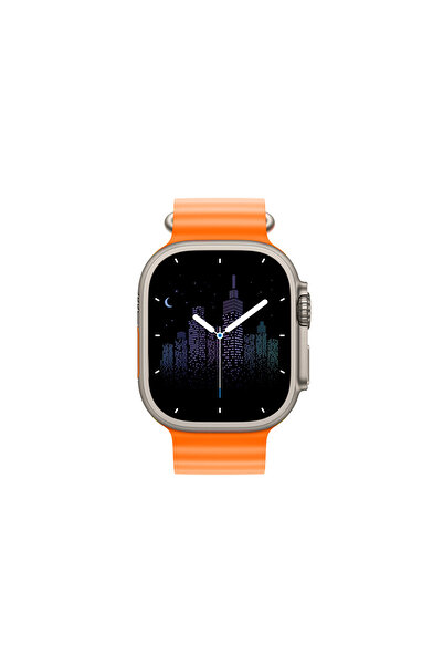 schitec Watch 8 Pro Max Amoled Ekran Android İos Uyumlu Akıllı Saat Turuncu