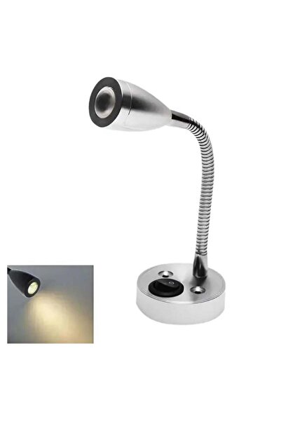 Genel Markalar Led Okuma Lambası Günışığı 12v 3w 200lm - Gümüş