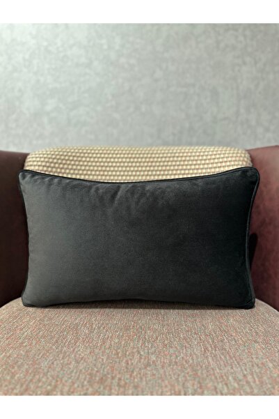 Fabricland Imported Silk Velvet Black Color Throw Pillow Cover 30x50cm