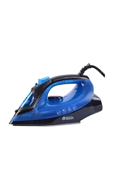 Techno Best 1800-2200w Steam Iron, Black/blue