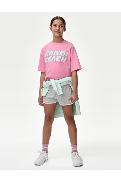 Marks & Spencer Saf Pamuklu Kısa Kollu T-Shirt (6-16 Yaş)