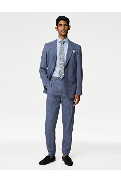 Marks & Spencer Tailored Fit Klasik Keten Pantolon