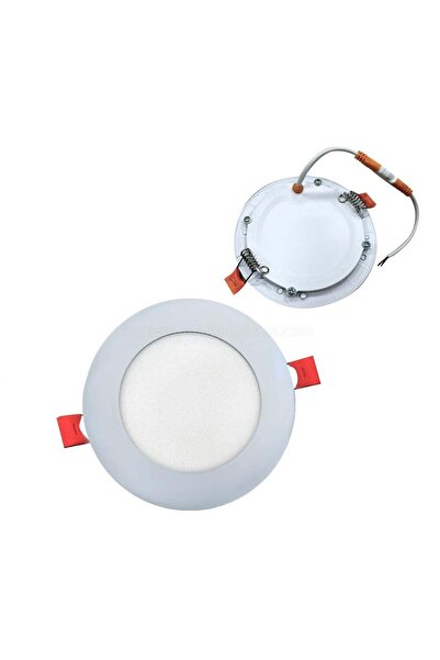 KaravanMalzemecim SHUIVAN Tavan Led Spot 12v 6w Beyaz Kasa - Beyaz Işık