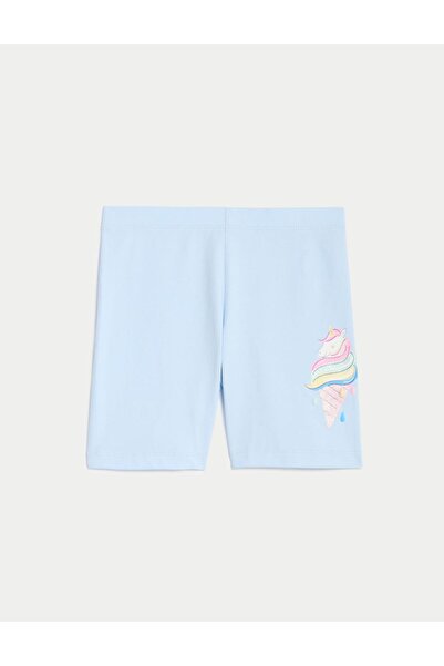 Marks & Spencer Regular Fit Desenli Biker Şort (2-7 Yaş)