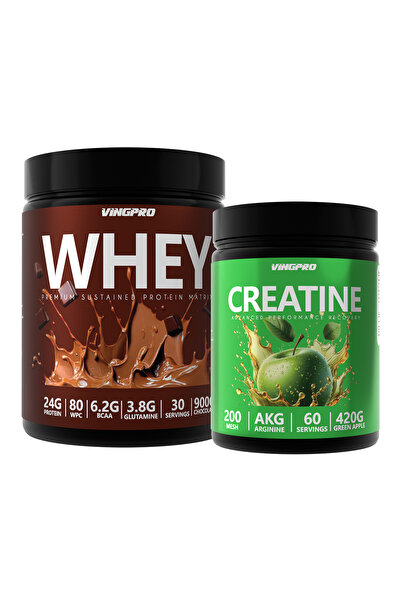 vingpro 900 جرام واي برو 900 جرام شوكولاتة 30 حصة كرياتين 240 جرام 80 حصة عبو...