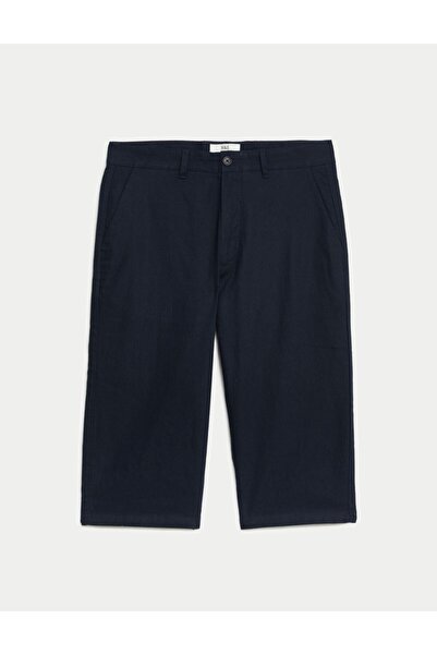 Marks & Spencer Regular Fit Keten Şort