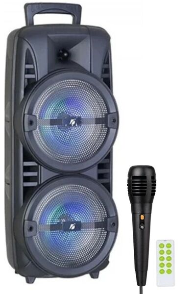 Zineets 57CM Işıklı Büyük Boy Party Box Bluetooth Hoparlör Taşınabilir Şarjlı...