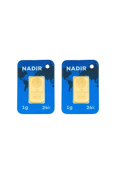NADİR AgaKulche 24 Ayar 2 Adet 1 gr 995 Külçe Altın