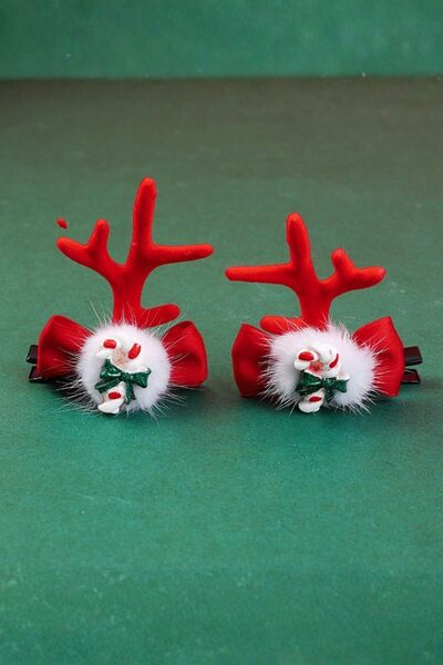 YOYOSO Διπλή πόρπη με λεπτομέρεια ελαφιού για την Πρωτοχρονιά