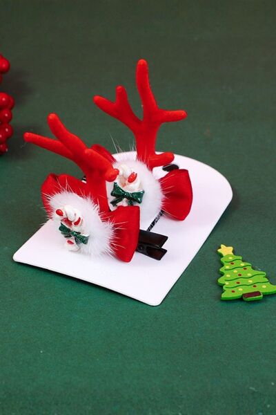 YOYOSO Διπλή πόρπη με λεπτομέρεια ελαφιού για την Πρωτοχρονιά