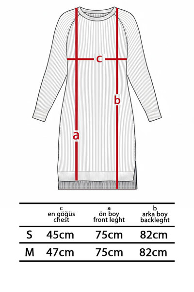 Millionaire Γυναικείο πλεκτό πουλόβερ με μακρύ τούνικ φόρεμα με λαιμόκοψη σε μπεζ χρώμα πέτρας με χοντρό πλέγμα ιταλικό μανίκι Y άνοιγμα
