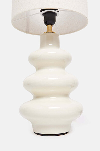 REDTAG Beige Table Lamp With Ceramic Base
