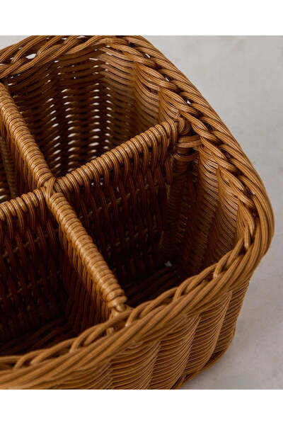 REDTAG Brown Square Cultery Woven Basket
