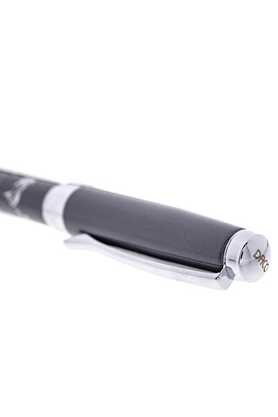 Daco Grey metal ballpoint pen Dacian Wolf, historical design, Parker type 1 mm lead, gift box