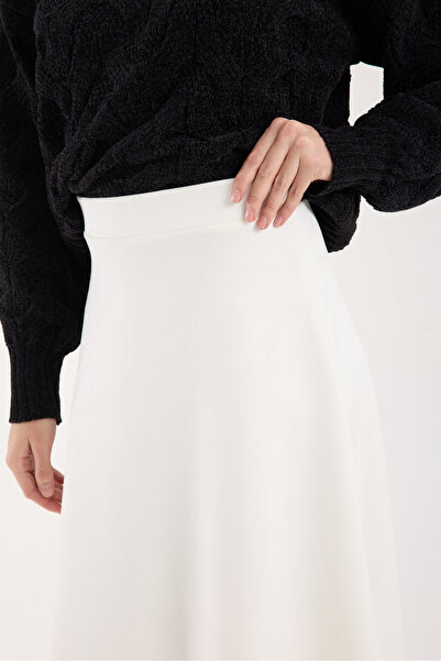 DeChival Long Suede Skirt - 90 cm Full Length Flawed Suede Skirt