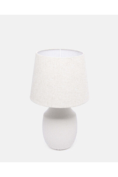 REDTAG White Textured Ceramic Table Lamp