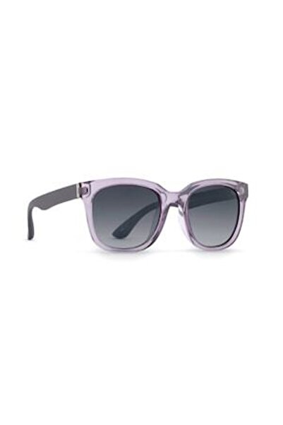 INVU Women's Rectangular Polarized Sunglasses, Transp. Purple