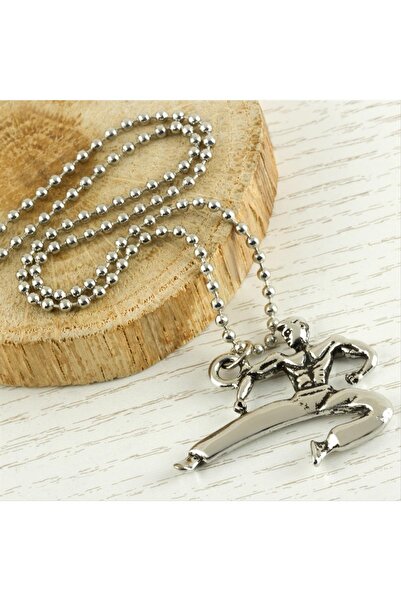 Auren Shop قلادة معدنية للكاراتيه (150853) - لون فضي